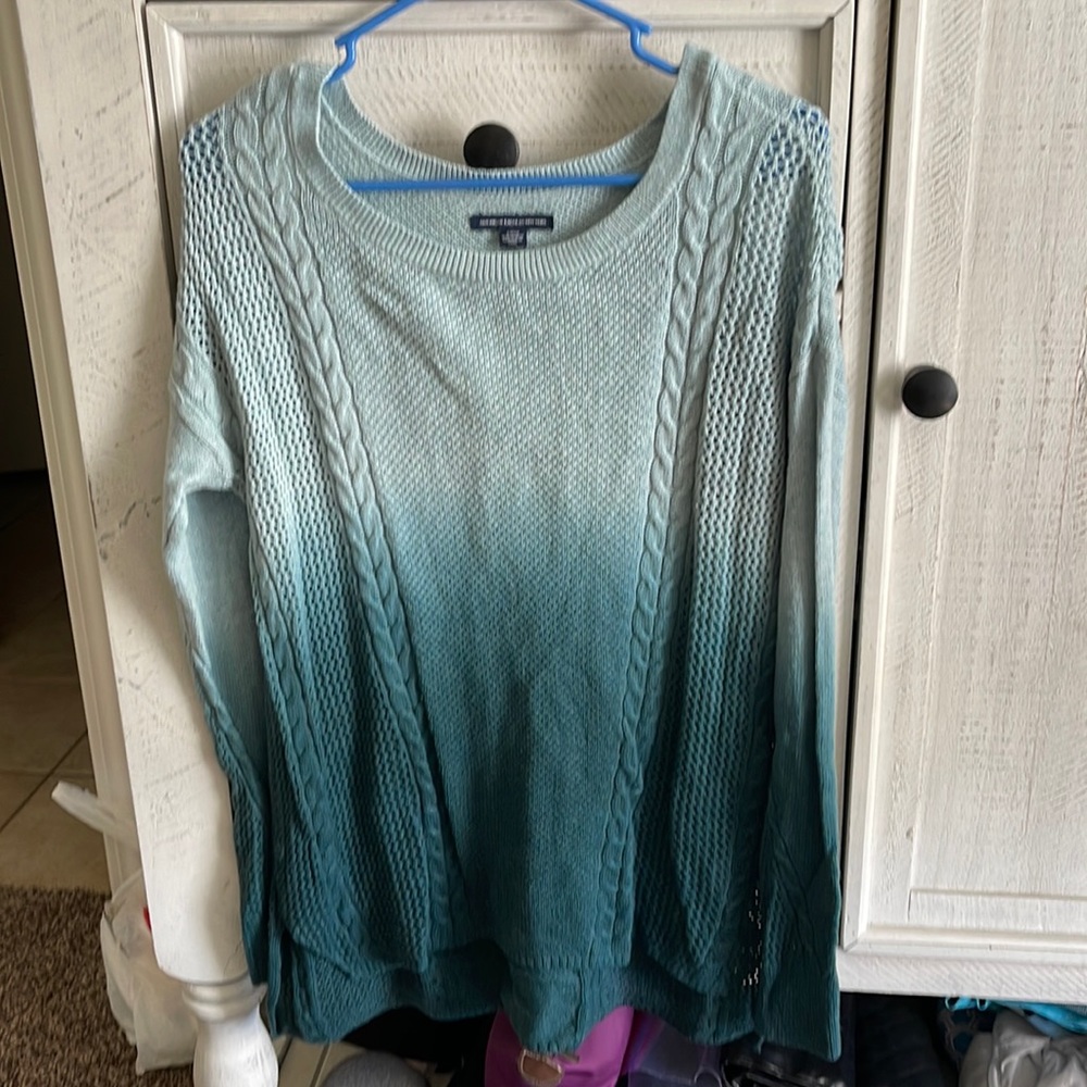 American eagle multi color sweater! Only worn once!
